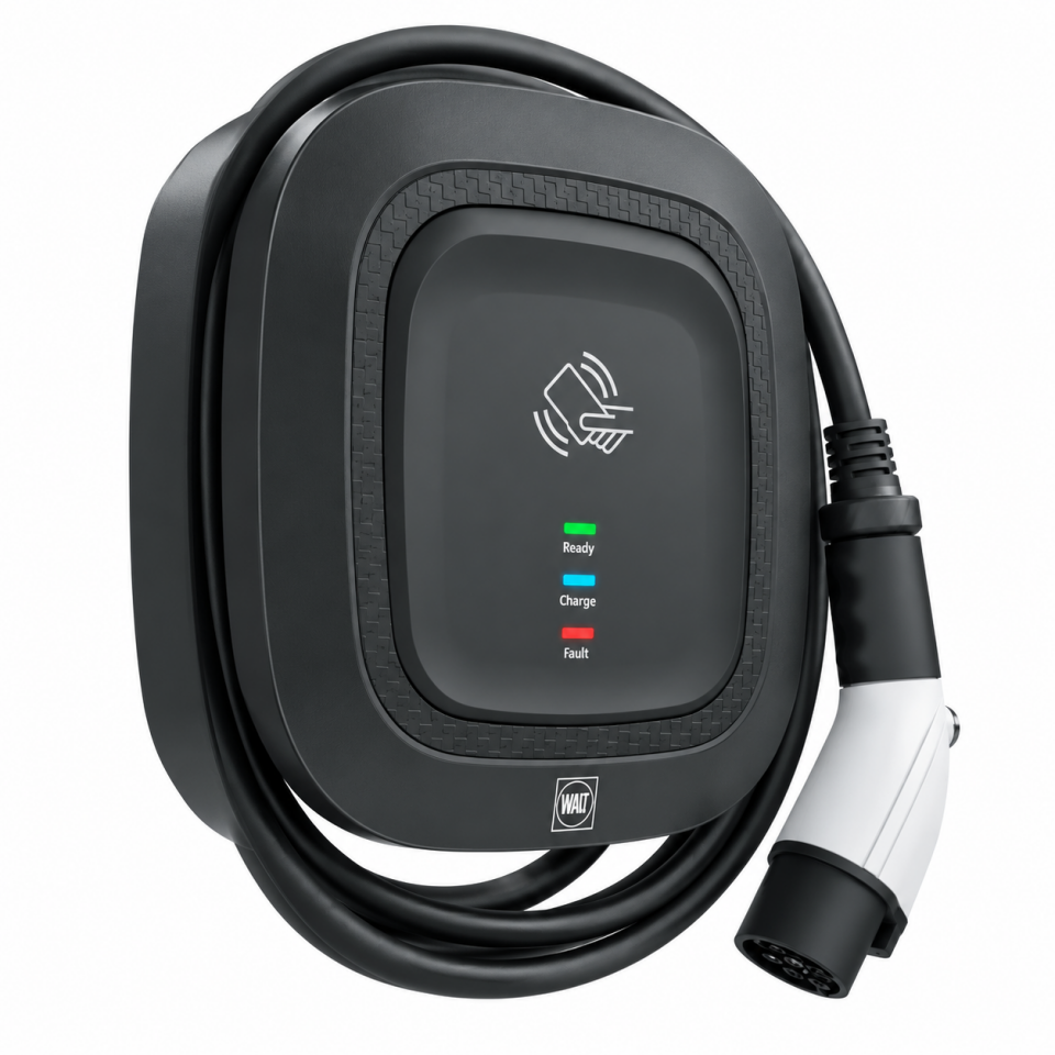 Wat Mobilite AW 7,4 kW RFID Elektrikli Araç Şarj İstasyonu 5 mt Kablo ile Kullanıma Uygun