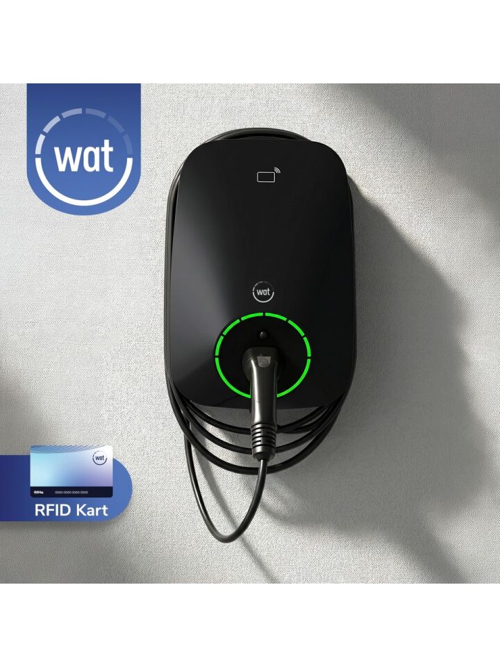 Wat Mobilite Home 22KW Güçlü Ev Şarj Cihazı 5mt. Dahili Kablo IP55 Koruma